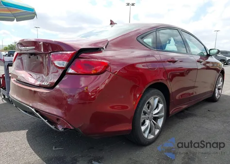 2015 Chrysler 200 S из США, поврежденный, VIN 1C3CCCBB7FN568086